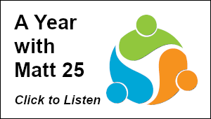 A Year with Matt 25 button