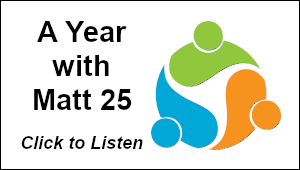 A Year with Matt 25 button