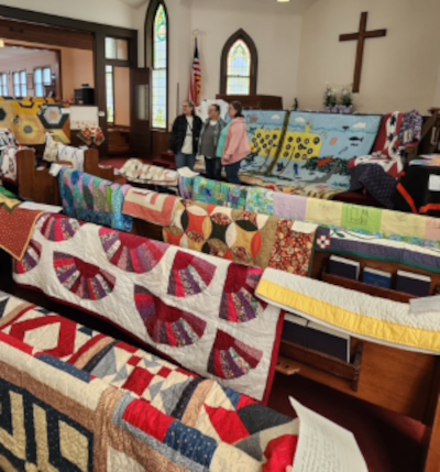 A quilt 
show at Philo Presbyterian