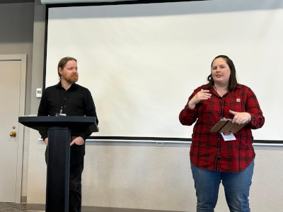Teaching Elders Nate Brantingham and Macy Ruple at a
Presbytery on the Road event