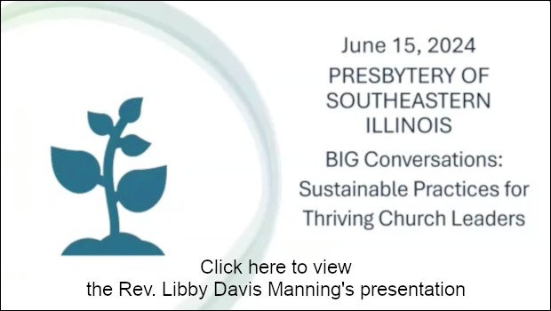 The Rev. Libby Davis Manning's presentation: Sustaining Practices for Thriving Church Leaders